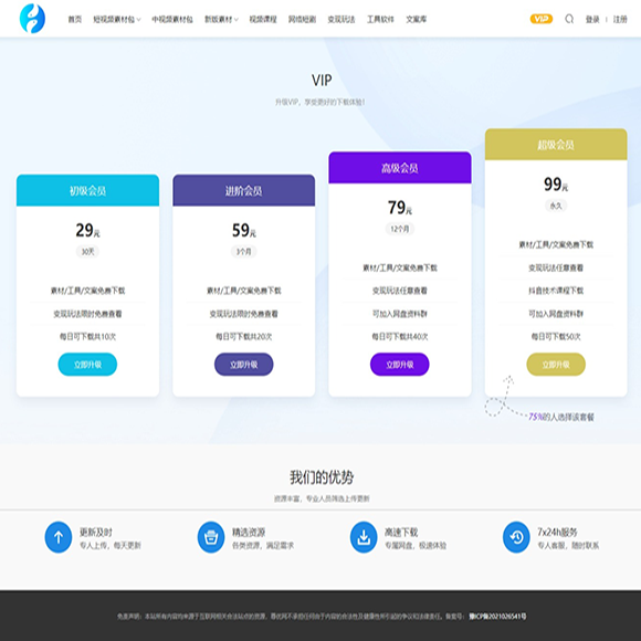 短视频资源整站